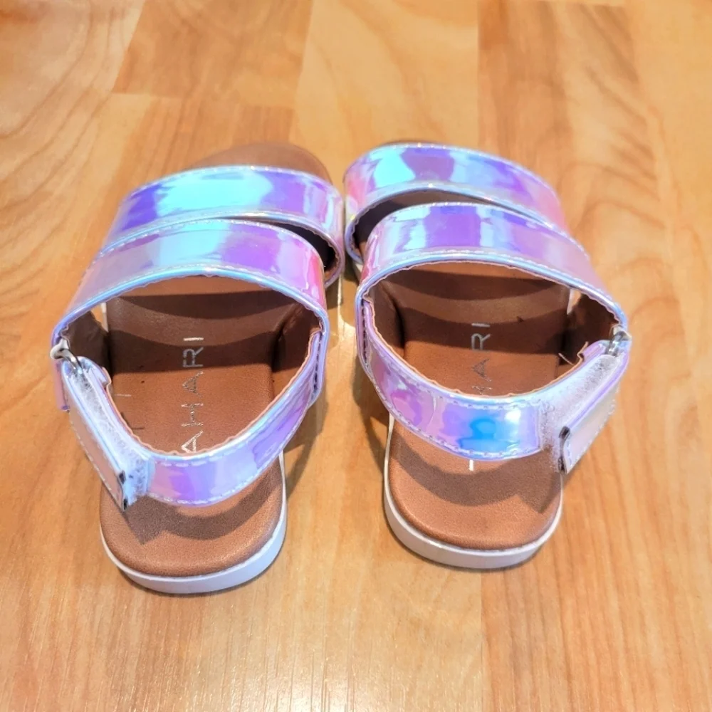 Tahari Iridescent Multicolor Sandals Baby Girl Size 5